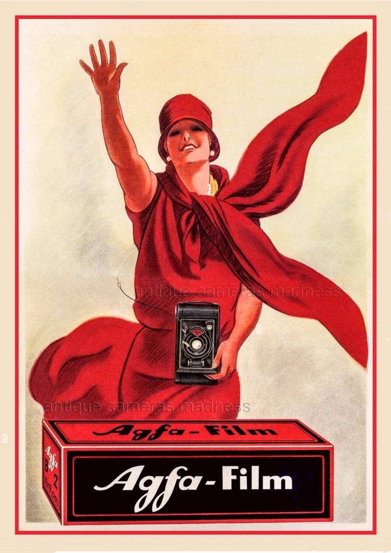 Publicité vintage pour les pellicules "AGFA Film" des années 1930s