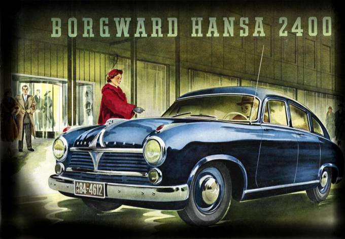 Installation autoradio sur Borgward Hansa - 1956