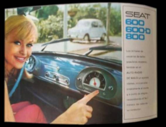 Old brochure De Wald car radio (1958) - SEAT 600 - 2