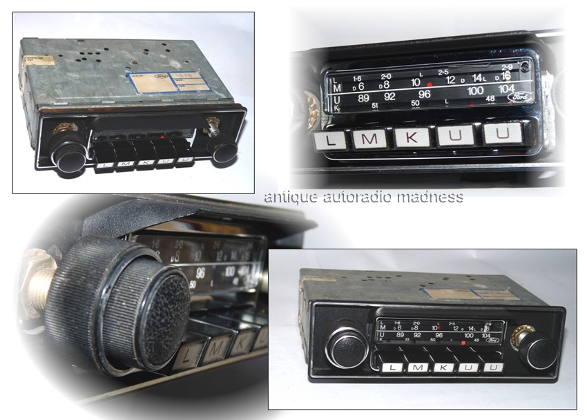 Vintage FORD car radio (BLAUPUNKT 1973) - 73 GB 18K 810 FA - P 42 - 2