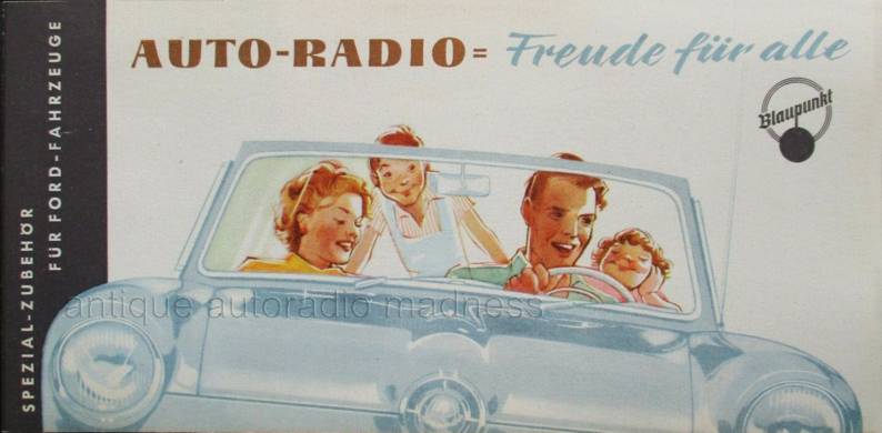 FORD Koln vintage BLAUPUNKT car stereo Folder - FORD Taunus 12M -1