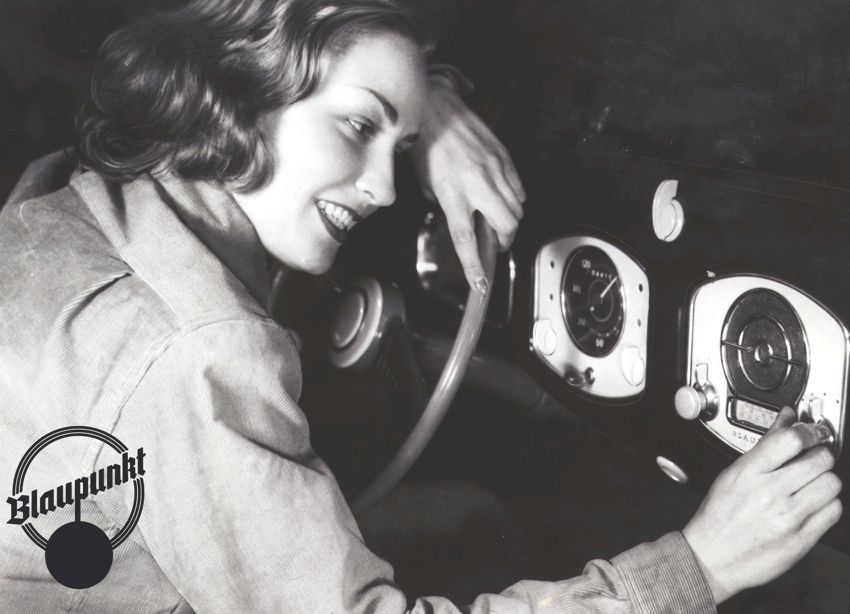 Old BLAUPUNKT VW car radio advertising - 1948