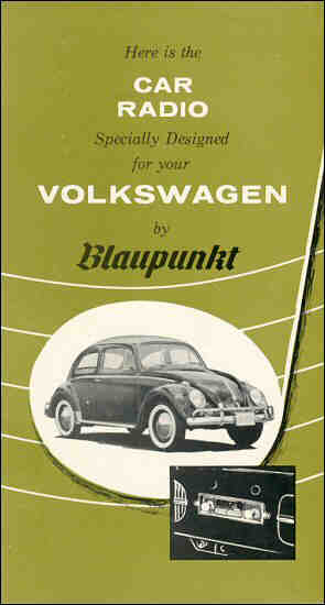 Vintage VW car radio catalog (USA) - 1958 - BLAUPUNKT Wolfsburg - 2