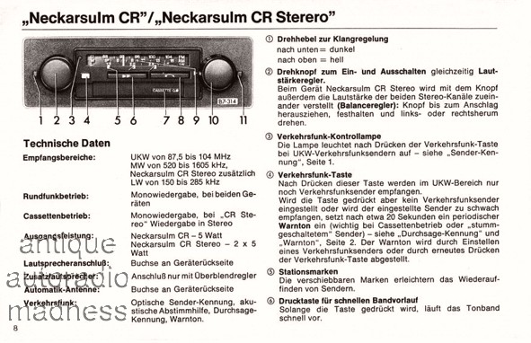Catalogue Audi-VW de la gamme autoradios�ann�e1977�- 7