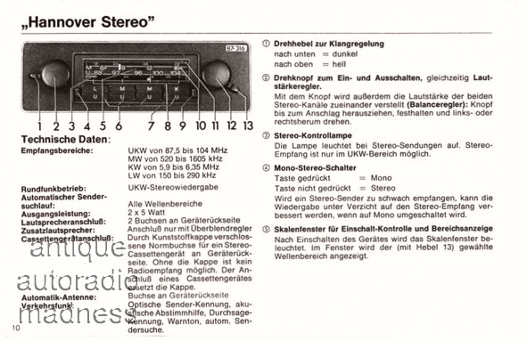 Catalogue Audi-VW de la gamme autoradios�ann�e1977�- 9