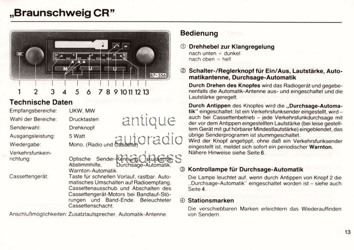 Catalogue Audi-VW de la gamme autoradios année1978 - 7