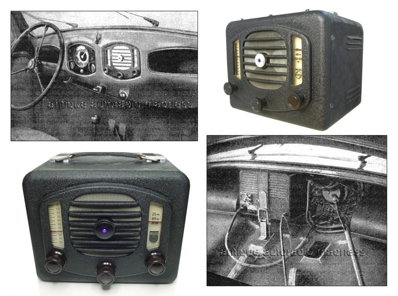 Very old VW PHILIPS car radio - 1949 - Model Elomar RAW 4 E - 2