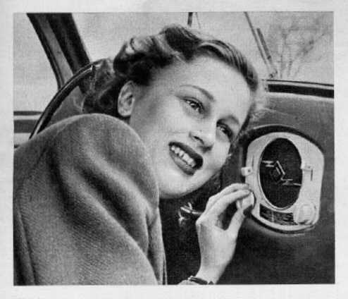 Old TELEFUNKEN VW car radio advertising - 1950 - Model IA50