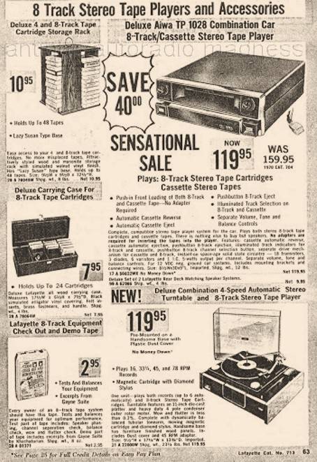 8 track car stereo cartridge AIWA player model TP-1028 (5)