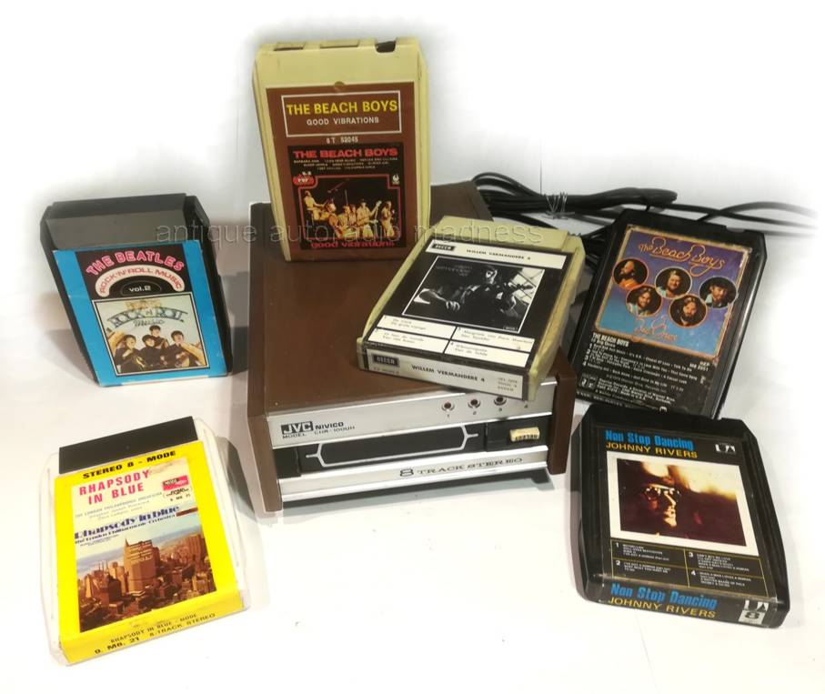 8 track home stereo Tape Cartridge player recorder JVC Nivico CHR-100-UH (8)