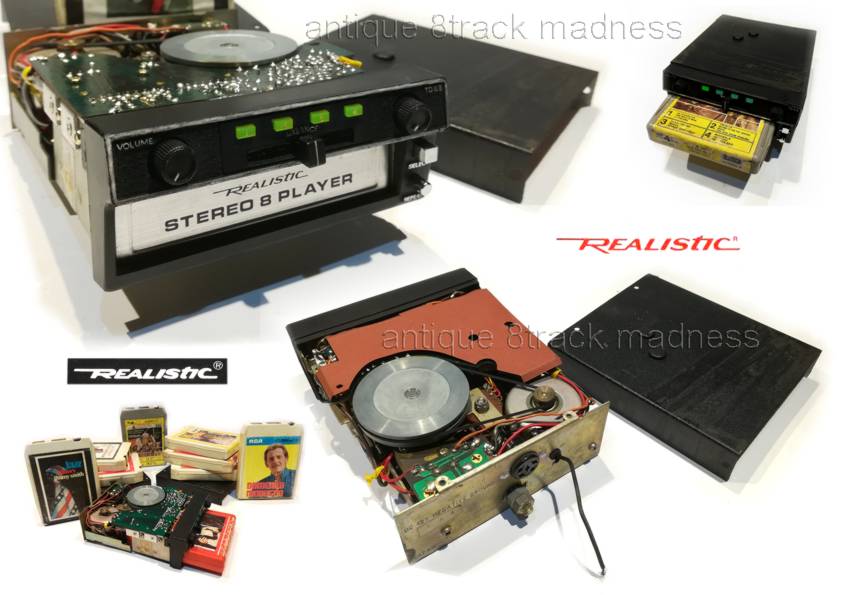 Vintage 8 track car stereo player Realistic model 12-1821 - 4