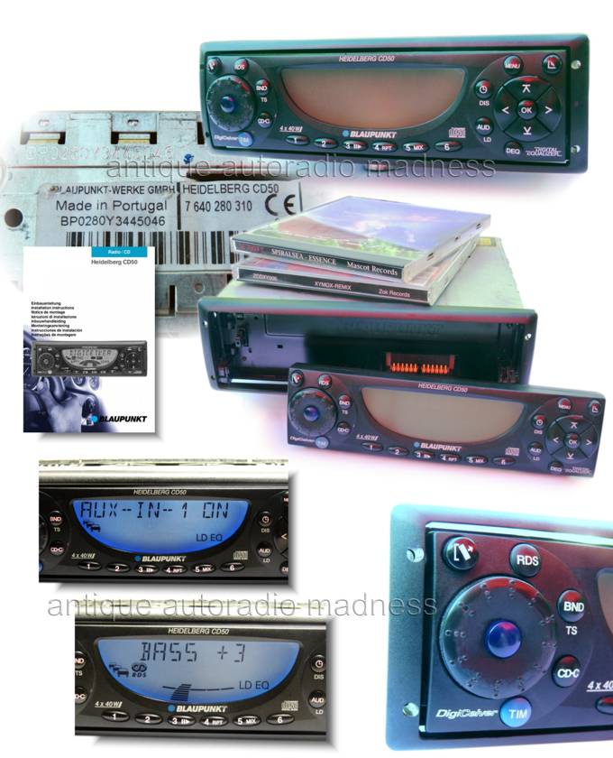 Autoradio ancien BLAUPUNKT car stereo Heidelberg CD50 - 7 640 280 310 - Audi VW