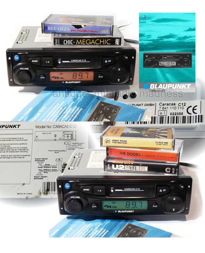 Vintage BLAUPUNKT car stereo Caracas C12 - 7 641 110 110 