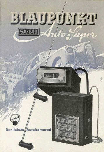 BLAUPUNKT 1950 advertisement model Autosuper 5A-649 (2)