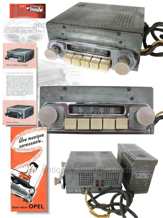 Oldschool OPEL BLAUPUNKT car radio - year 1954 - model A 253