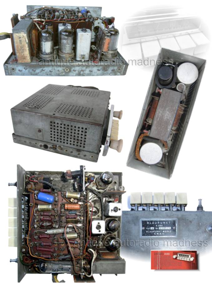 Oldschool OPEL BLAUPUNKT car radio - year 1954 - model A 253 - 2