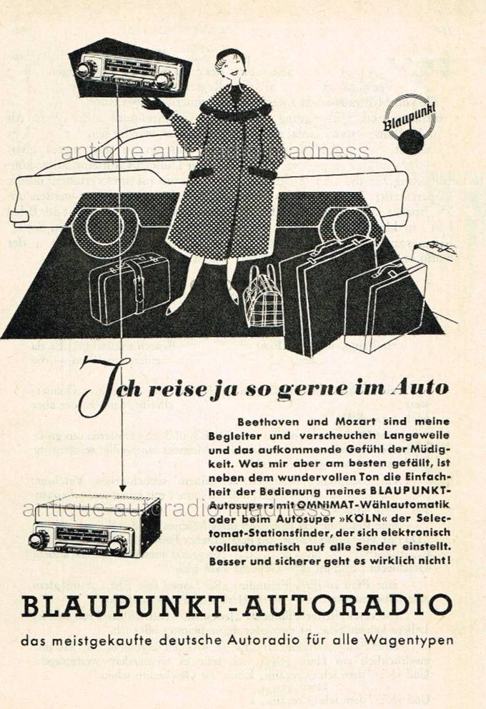 BLAUPUNKT car radio model Koln Selectomat (1955) 2