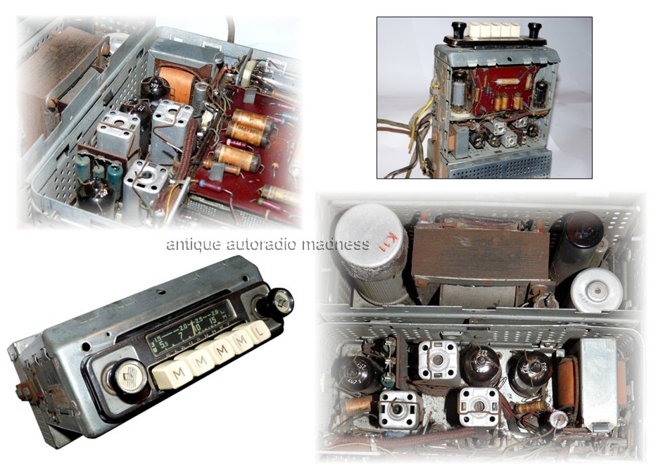 Old style BLAUPUNKT car radio "Hamburg" serie S - 3 (1957)