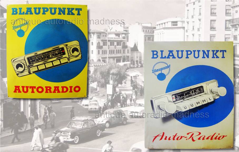 Old vintage enamel BLAUPUNKT advertising - 50s - 60s