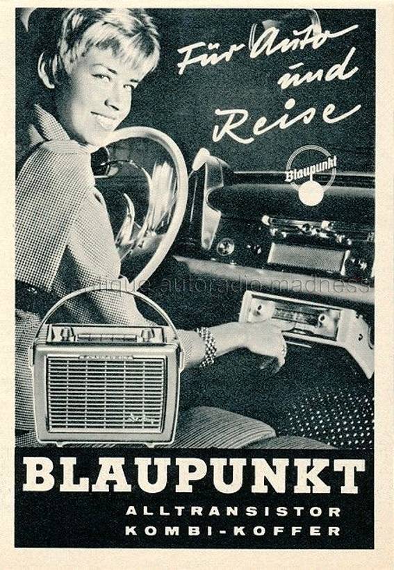 Blaupunkt transportable Derby model, also in car - 1962