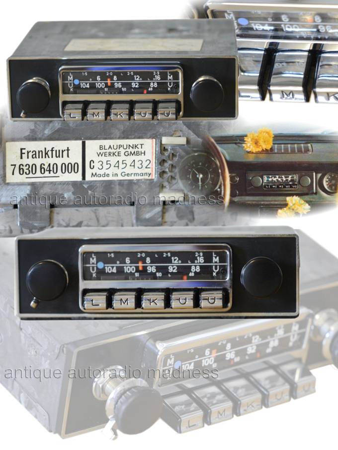 Old BLAUPUNKT car radio model Frankfurt 7 630 640 000 serie B-C - 5