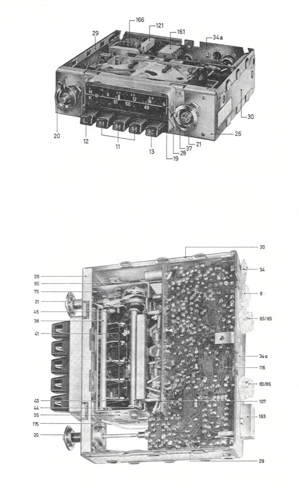 Old BLAUPUNKT car radio model Stuttgart 7 630 530 000 serie C - 5