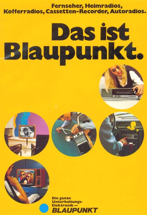 Vintage BLAUPUNKT car stereo catalog - 1970 - Germany