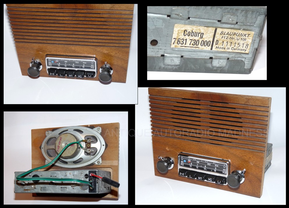 Vintage BLAUPUNKT car radio model : Coburg Electronic  7 631 730 000 - 1971 - 3