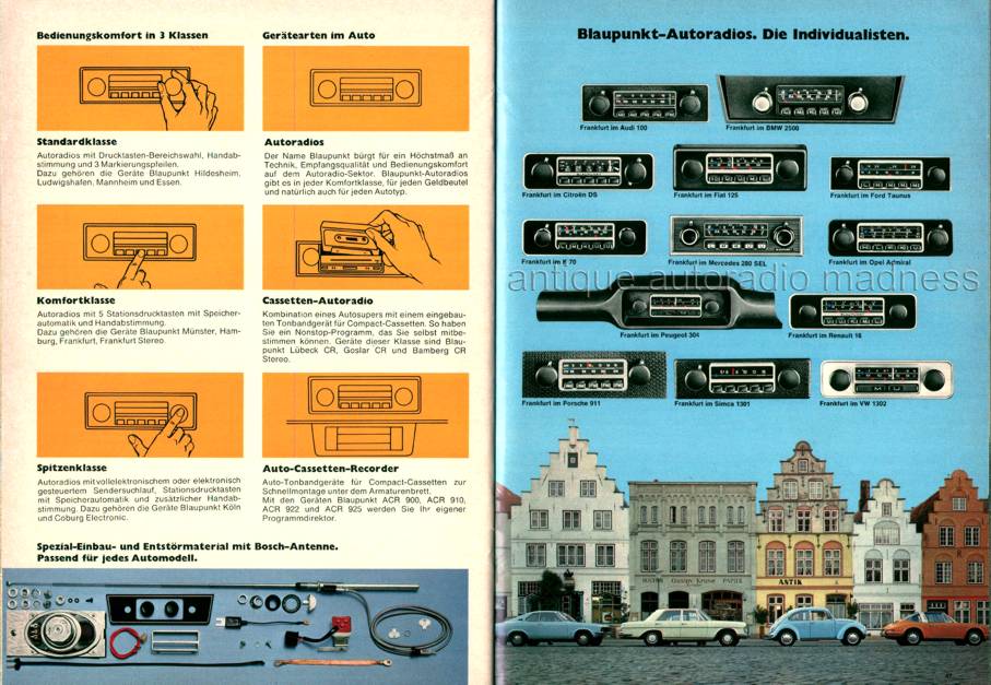 Vintage BLAUPUNKT car radio stereo general catalog - 1972 (Germany) -  4