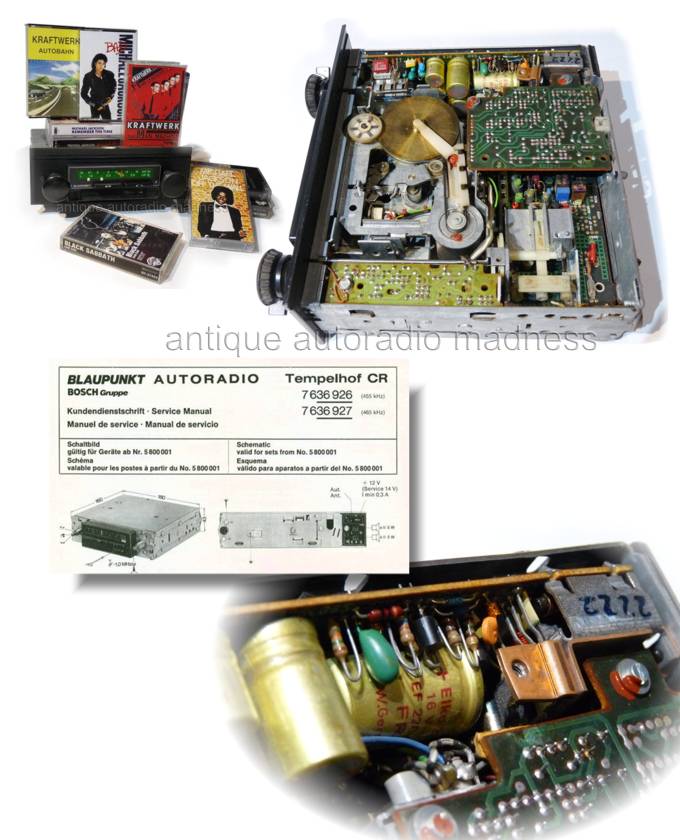 Classic BLAUPUNKT car radio model Tempelhof CR - 7 636 926 010 - 4
