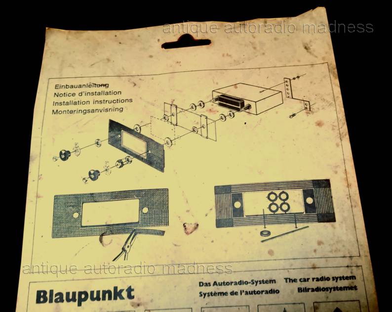 Vintage BLAUPUNKT universel installation kit model 7 608 001 270  - 2