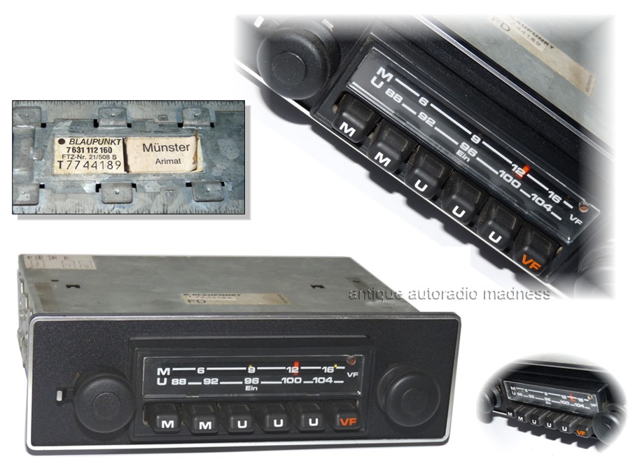 Classic BLAUPUNKT car stereo Munster Arimat model 7 631 112 160