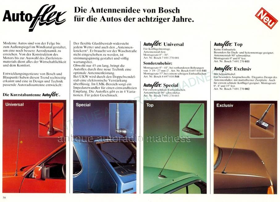 Vintage BLAUPUNKT car stereo catalog year 1981 (Germany) - 38