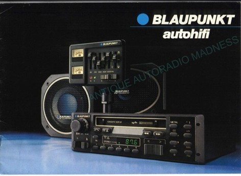 Vintage BLAUPUNKT car stereo catalog year 1981 (Belgium)