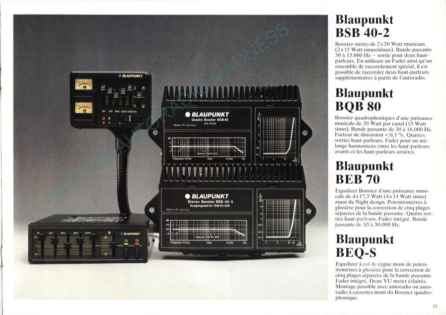 Vintage BLAUPUNKT car stereo catalog year 1981 (Belgium) - 13