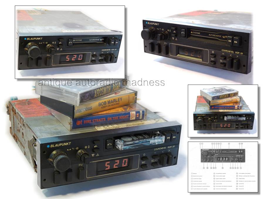 Vintage BLAUPUNKT car stereo model: Courchevel SQR 23 - year 1983 - 2