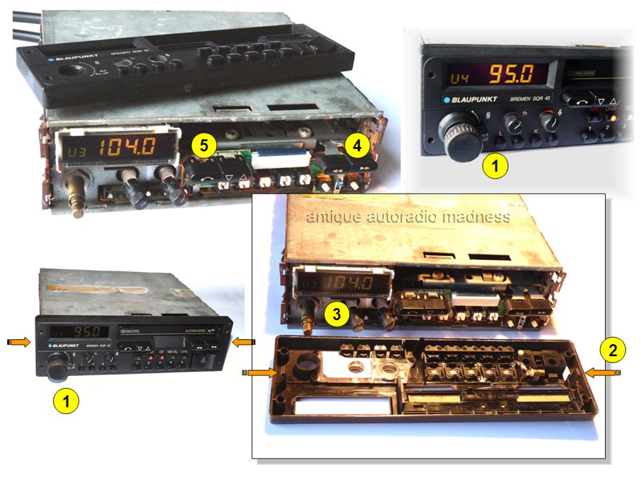Vintage BLAUPUNKT car stereo model: Toronto SQR 45 - year 1983 - 7
