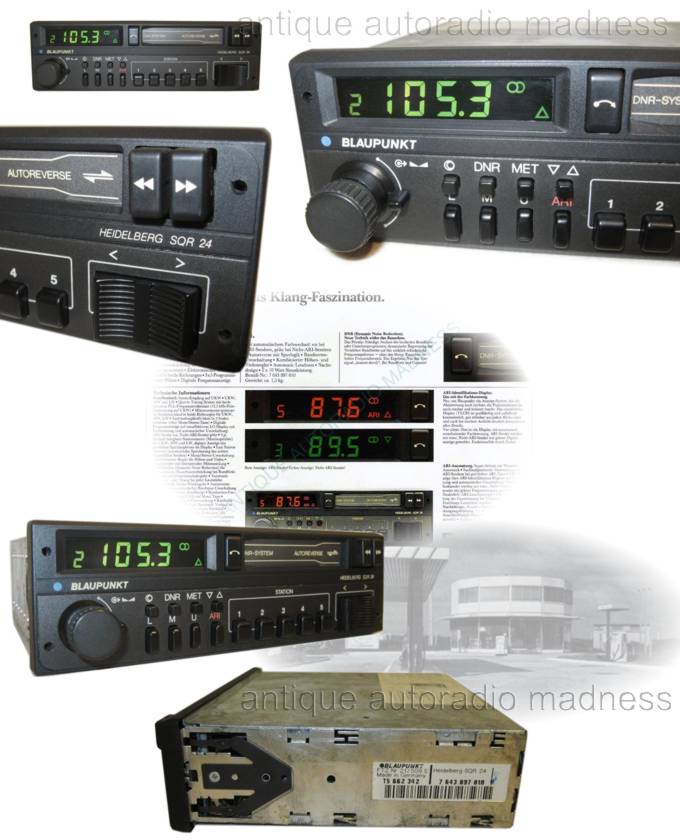 Vintage BLAUPUNKT car stereo model: Heidelberg SQR 24 - year 1983 - 2