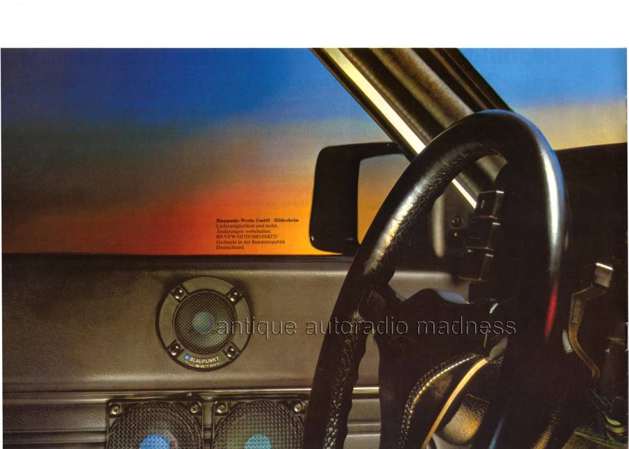 Vintage BLAUPUNKT car stereo & MMulti Stereo System catalog year 1983 - 8
