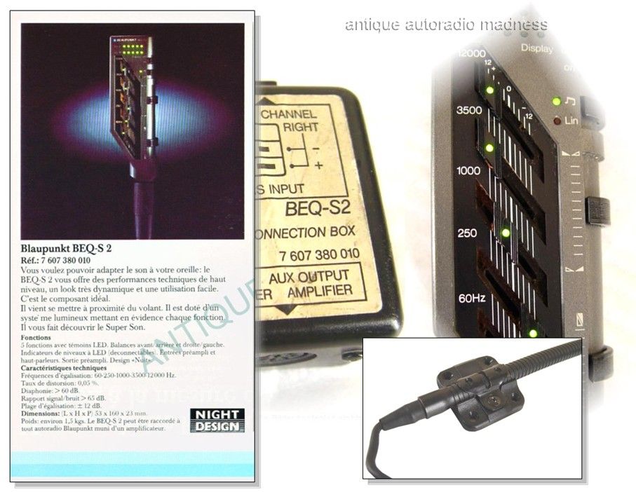 Old school BLAUPUNKT car stereo BEQ-S2 - 7 607 380 010 - 2