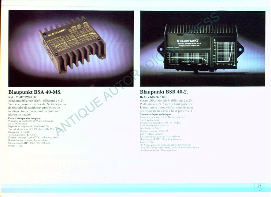Vintage BLAUPUNKT car stereo catalog, year 1984 - 5