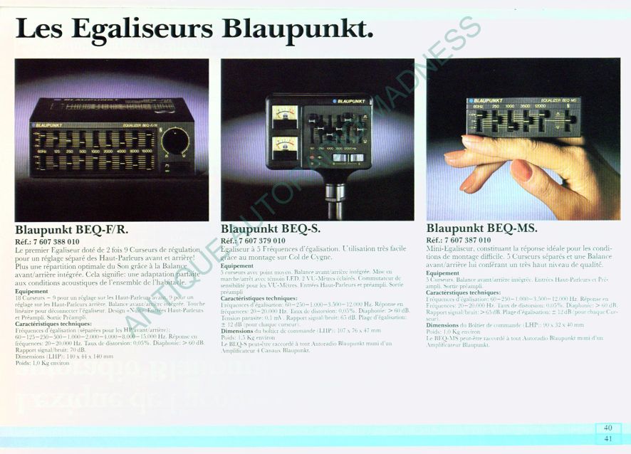 Vintage BLAUPUNKT car stereo catalog, year 1984 - 7