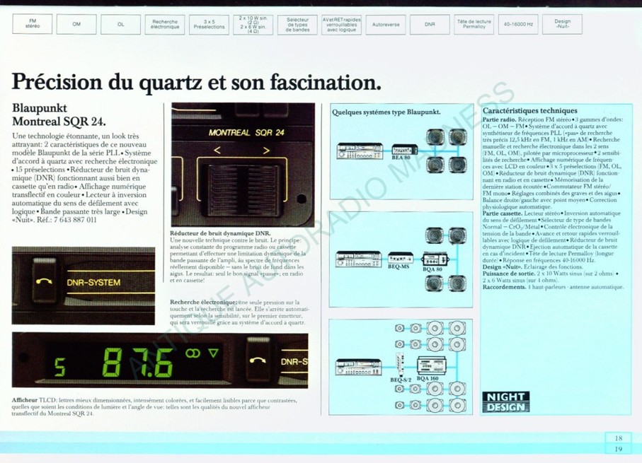 Vintage BLAUPUNKT car stereo catalog year 1985 - 19