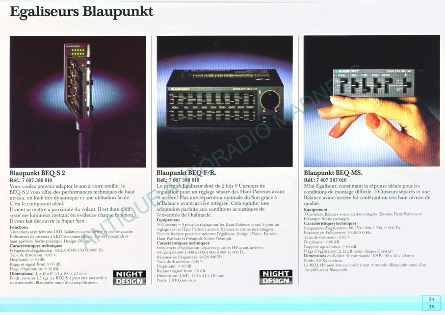 Vintage BLAUPUNKT car stereo catalog year 1985 - 35
