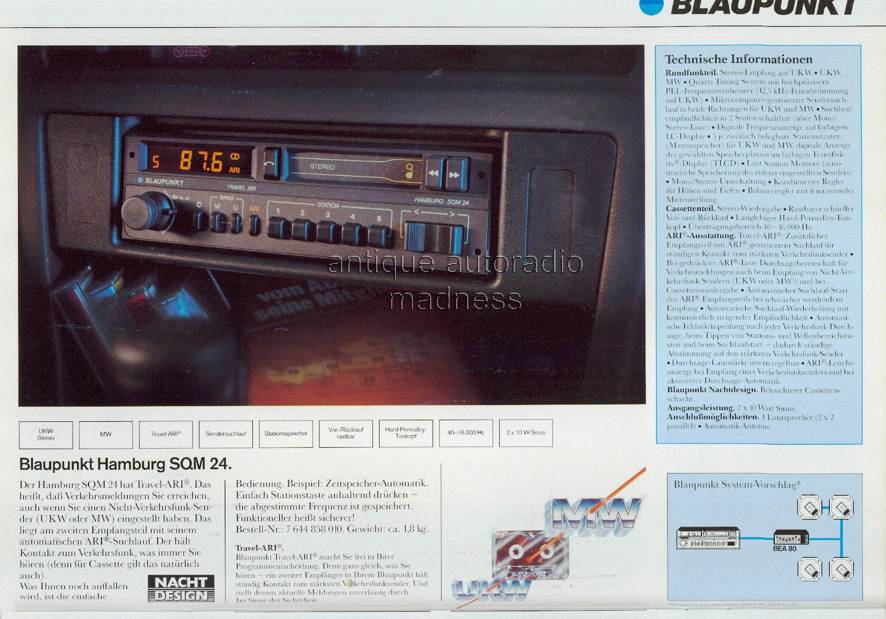 Ancien catalogue BLAUPUNKT car stereo ann�e 1986 (Germany) - 1Ancien catalogue BLAUPUNKT car stereo ann�e 1986 (Germany) - 28