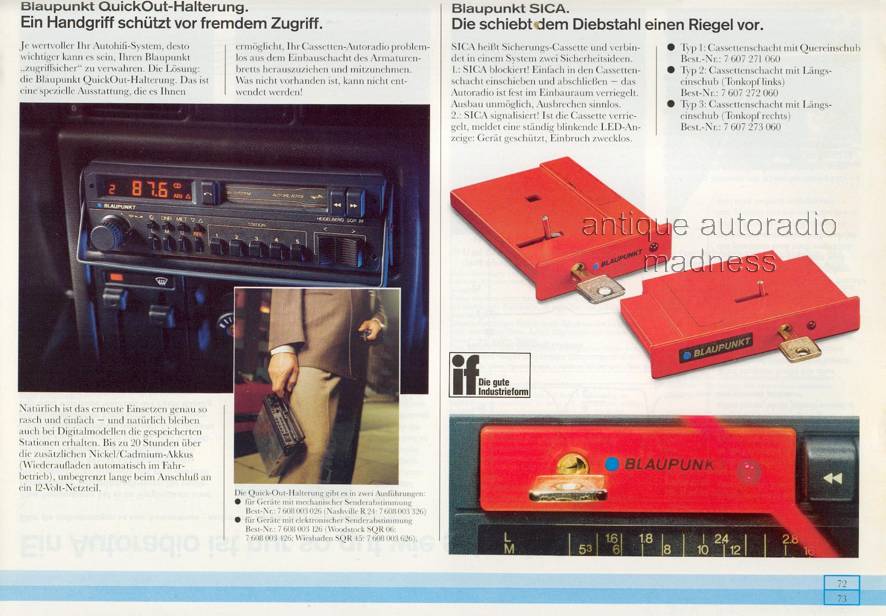 Ancien catalogue BLAUPUNKT car stereo anne 1986 (Germany) - 1Ancien catalogue BLAUPUNKT car stereo anne 1986 (Germany) - 73