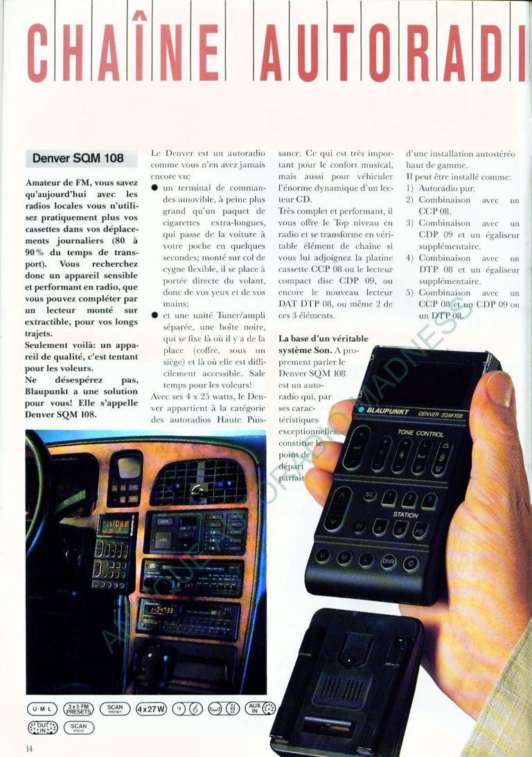 Vintage BLAUPUNKT car stereo catalog year 1988 (Belgium - Fr) - Vintage BLAUPUNKT car stereo catalog year 1988 (Belgium - Fr) - 14