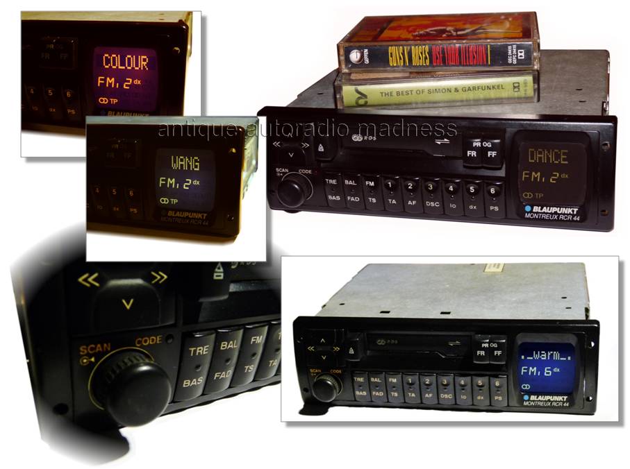 Classic BLAUPUNKT car stereo model Montreux RCR 44 - 7 643 783 013 - year 1993 - 3