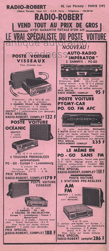 Specialized reseller prices - Car radios 1969