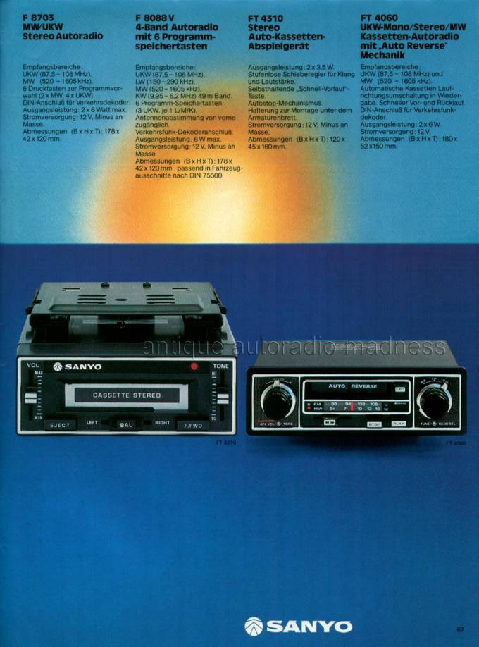 SANYO car stereo catalog 1978-79 - Germany - 3